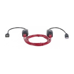 CABLE USB – EXTENSOR USB MANHATTAN HASTA 60 M, USB A / RJ45, USB A / RJ45, MACHO/HEMBRA, NEGRO