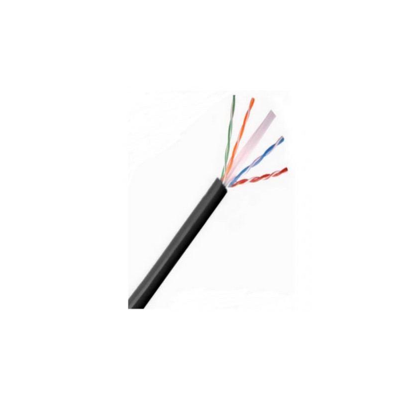 SAXXON OUTP6COP150NE – BOBINA DE CABLE UTP CAT6 100% COBRE/ 150 METROS/ USO EXTERIOR/ CUBIERTA LDPE/ 4 PARES/ SOPORTA PRUEBAS FL