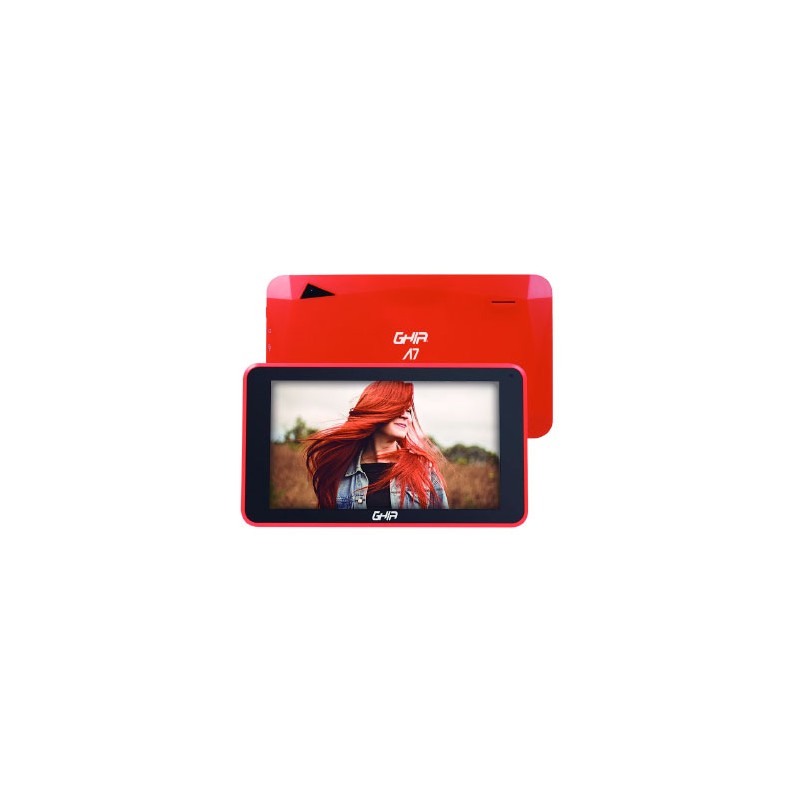 TABLET GHIA A7 WIFI/A133 QUADCORE/WIFI/BT/1GB/16GB/0.3MP2MP/2100MAH/ANDROID 11 GO EDITION/ROJA