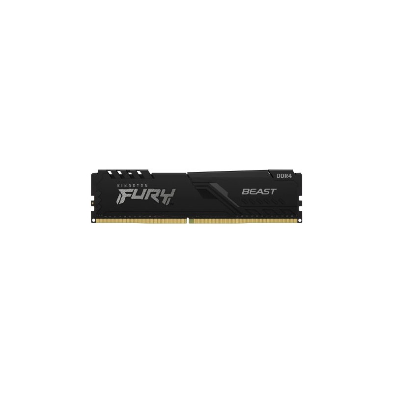 MEMORIA KINGSTON UDIMM DDR4 8GB 3200MHZ FURY BEAST CL16 288PIN 1.35V C/DISIPADOR DE CALOR P/PC/GAMER/ALTO RENDIMIENTO