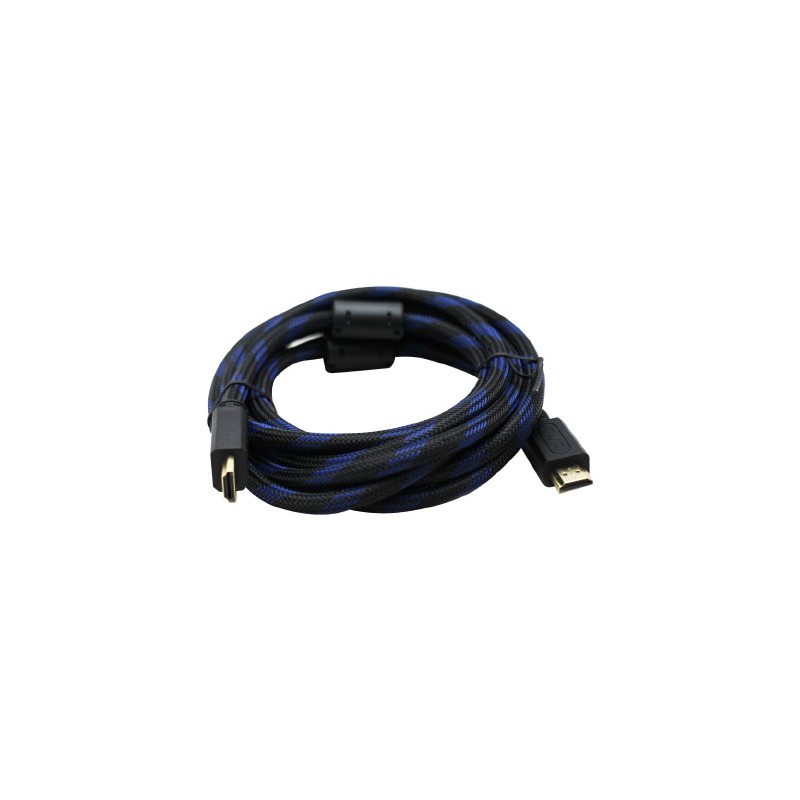 CABLE HDMI GHIA 3 MTS REFORZADO PARA USO RUDO COBRE 4K A 60HZ ETHERNET BOLSA