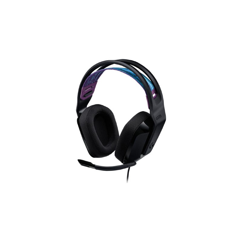 LOGITECH AUDÍFONOS GAMER G335 PARA PC/XBOX/PS4/NINTENDO SWITCH, ALÁMBRICO, 3.5MM, NEGRO