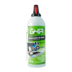 AIRE COMPRIMIDO PARA COMPUTADORA Y ELECTRONICOS MARCA GHIA REMOVEDOR DE POLVO DE 440 ML