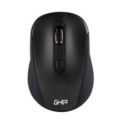 MOUSE INALAMBRICO BASICO GHIA GM200 4 BOTONES COLOR NEGRO 1200DPI