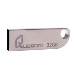 MEMORIA QUARONI 32GB USB 2.0 CUERPO METALICO COMPATIBLE CON WINDOWS, MAC, LINUX, QUF2-32G