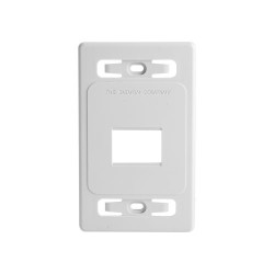 PLACA DE PARED MODULAR SIEMON, 2 PUERTOS, BLANCO BULK, (SIN EMPAQUE INDIVIDUAL), MX-FP-S-02-02B