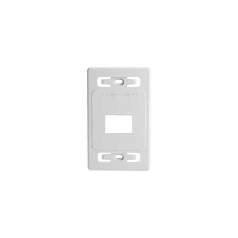 PLACA DE PARED MODULAR SIEMON, 2 PUERTOS, BLANCO BULK, (SIN EMPAQUE INDIVIDUAL), MX-FP-S-02-02B