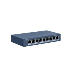 SWITCH HIKVISION FAST ETHERNET DS-3E1309P-EI/M, 8 PUERTOS POE 10/100 MBPS + 1 PUERTO UPLINK, 30W, 3.6 GBIT/S, 8.000 ENTRADAS – A