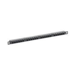 PANEL DE PARCHEO DE IMPACTO LINKEDPRO BY EPCOM (110) SIN BLINDAJE DE 24 PUERTOS CAT6A CON BARRA PARA ORGANIZAR CABLE, LP-PP-CU-6