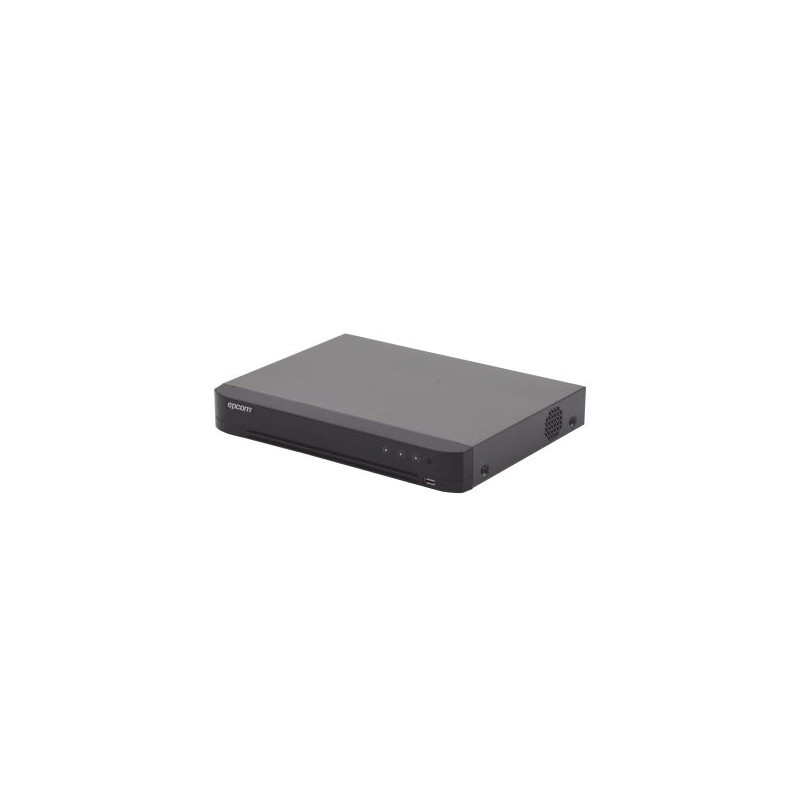 DVR EPCOM 4 CANALES TURBOHD + 2 CANALES IP, 5 MEGAPIXEL LITE- 3K LITE, PARA 1 DISCO DURO, MÁX. 10TB, ACUSENSE (EVISTA FALSAS ALA