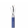 BOBINA DE CABLE DE COMUNICACIÓN GENESIS 3320-2106 BLINDADO 2X22 AWG 305 METROS AZUL INTERIOR CMP CL3P FPLP FT6 PARA CONTROL DE D
