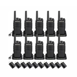 RADIOS DE COMUNICACIÓN RETEVIS RT68 DE LARGO ALCANCE PARA USO PROFESIONAL 10PZ