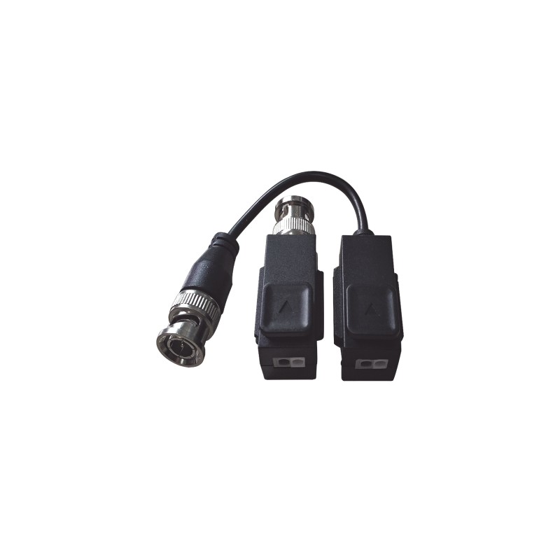 TRANSCECTOR (BALUNS) TURBOHD, EPCOM, HIKVISION CON BOTÓN PUSH HASTA 8 MP (4K), 100% COBRE, SOPORTA HD-TVI / AHD / CVI / CVBS / A