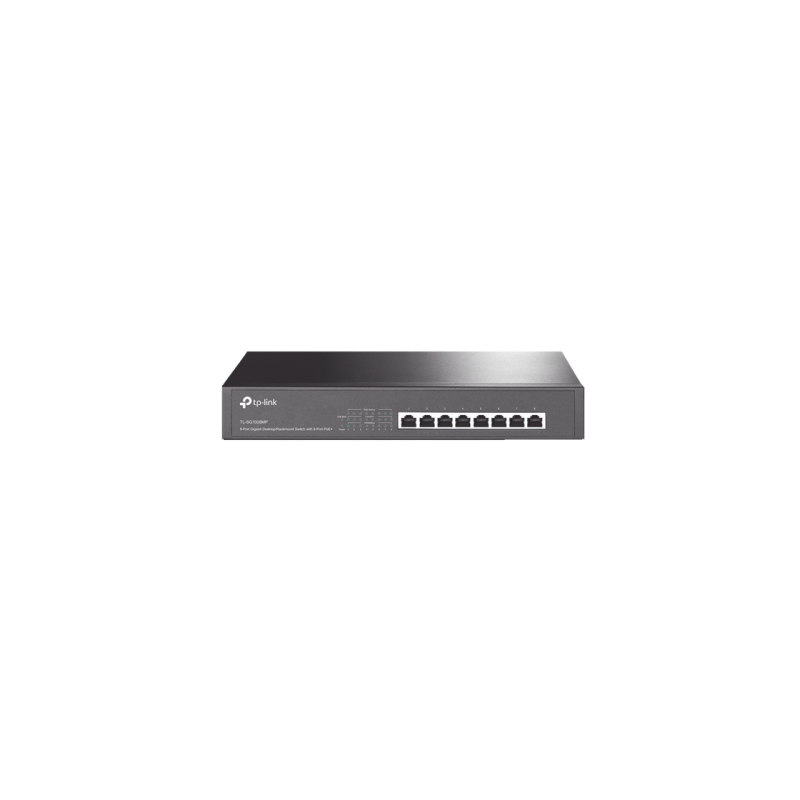 SWITCH TP-LINK TL-SG1008MP DE 8 PUERTOS GIGABIT RJ45 CON POE+ PARA ESCRITORIO Y MONTAJE EN RACK, 126W TOTALES, ESTÁNDAR IEEE 802