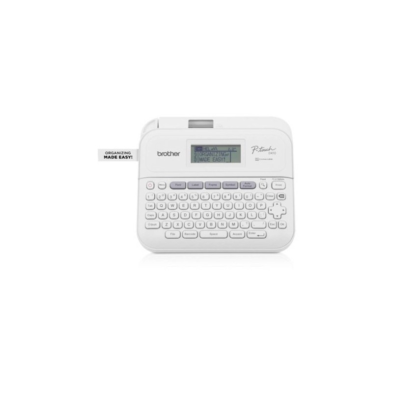 ROTULADOR BROTHER P-TOUCH PT-D410, TRANSFERENCIA TÉRMICA, 180 X 180 DPI, BLANCO, PTD410
