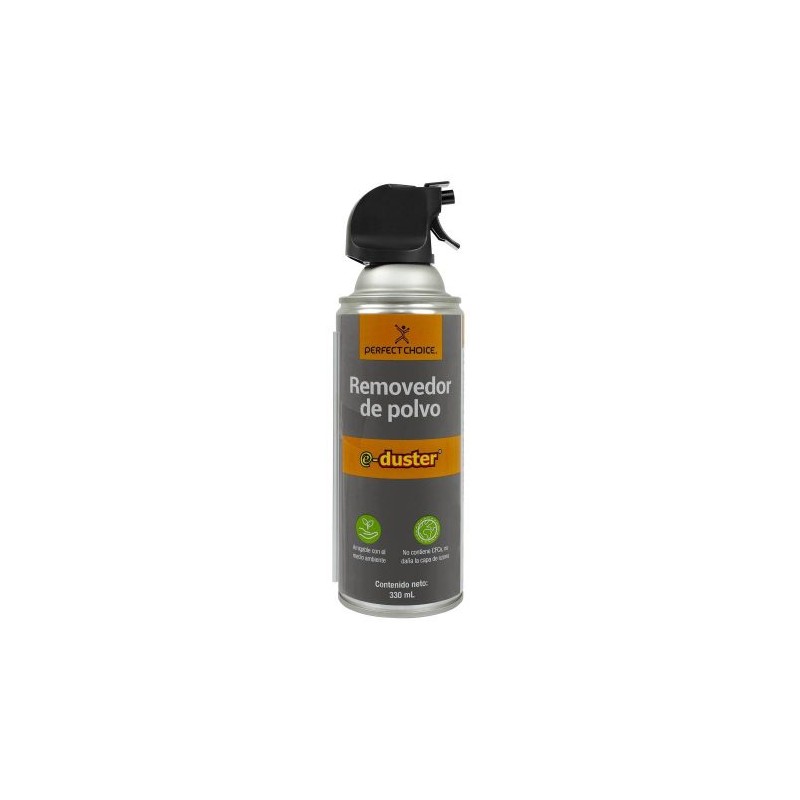 AIRE COMPRIMIDO PERFECT CHOICE E-DUSTER PARA REMOVER POLVO, 330ML, 2 PIEZAS, PC-034100