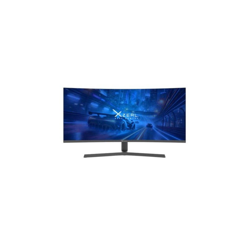 MONITOR GAMER CURVO XZEAL XZMO342B LED 34?, 3440X1440 ULTRA WIDE QUAD HD, FREESYNC, 165HZ, HDMI/DISPLAYPORT, NEGRO, XZ6010-1