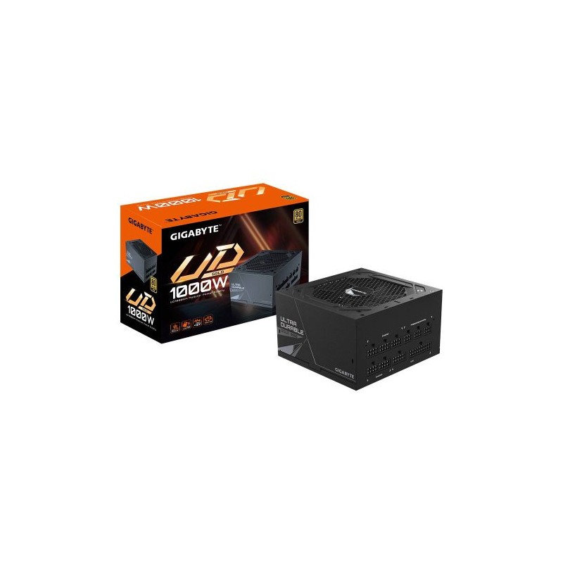 FUENTE DE PODER GIGABYTE UD1000GM 80 PLUS GOLD, MODULAR, 24-PIN ATX, 120MM, 1000W, GP-UD1000GM