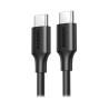 CABLE UGREEN USB-C A USB-C, 1 METRO, CARGA RÁPIDA DE HASTA 60W, TRANSFERENCIA DE DATOS DE 480 MBPS, PD3.0, QC 4.0/3.0/2.0, FPC, 