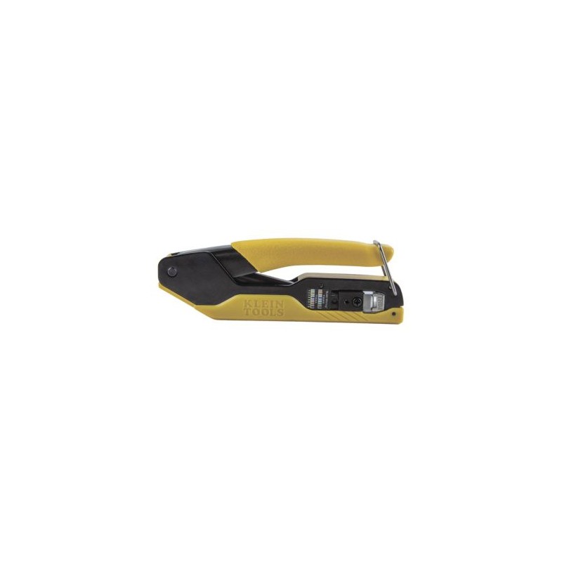 PONCHADORA/PELACABLES/CORTACABLES KLEIN TOOLS CON MATRACA PARA CONECTORES PASS-THRU RJ45, VDV226-005