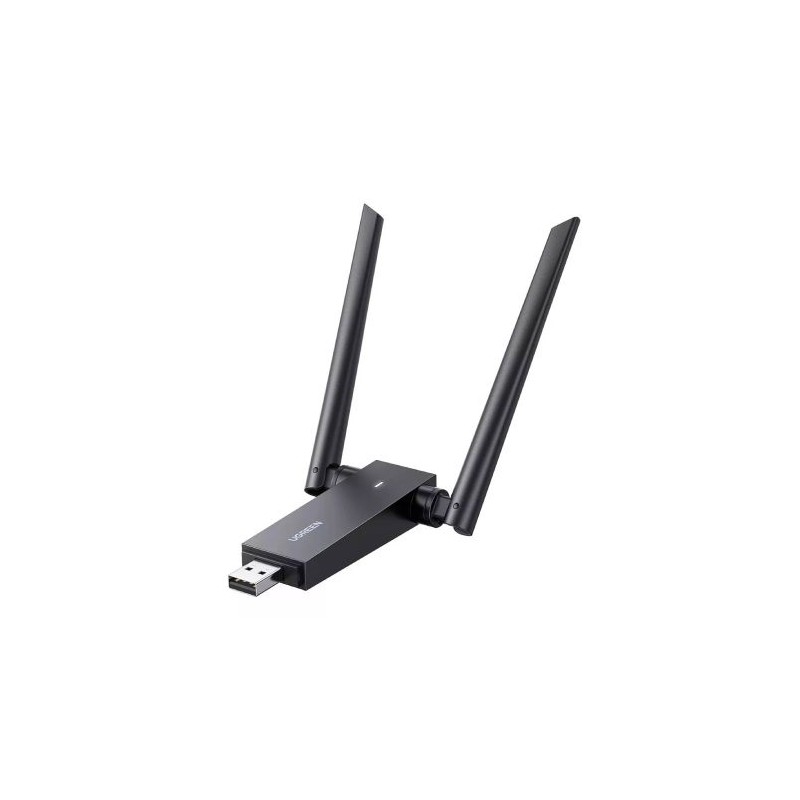 ADAPTADOR UGREEN AC1300 WIFI USB PARA PC, LAPTOP, ANTENAS DE ALTA GANANCIA, DONGLE WIFI DE AMPLIO ALCANCE 5G 2.4G ADAPTADOR DE R