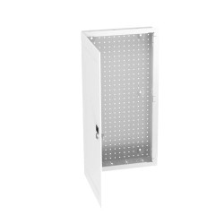 GABINETE PANDUIT MULTIPROPÓSITO DE MONTAJE EN PARED, DE 28 IN DE ALTURA, CON PUERTA REVERSIBLE, FABRICADO EN ACERO, COLOR BLANCO