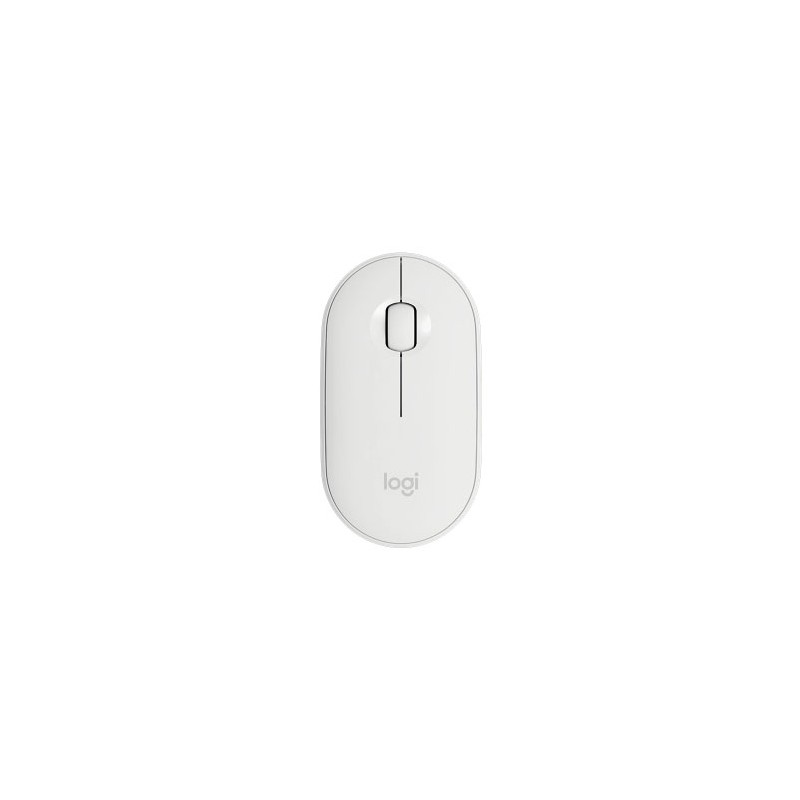 MOUSE LOGITECH ÓPTICO PEBBLE 2 M350S, INALÁMBRICO, BLUETOOTH, 4000DPI, BLANCO, 910-007047