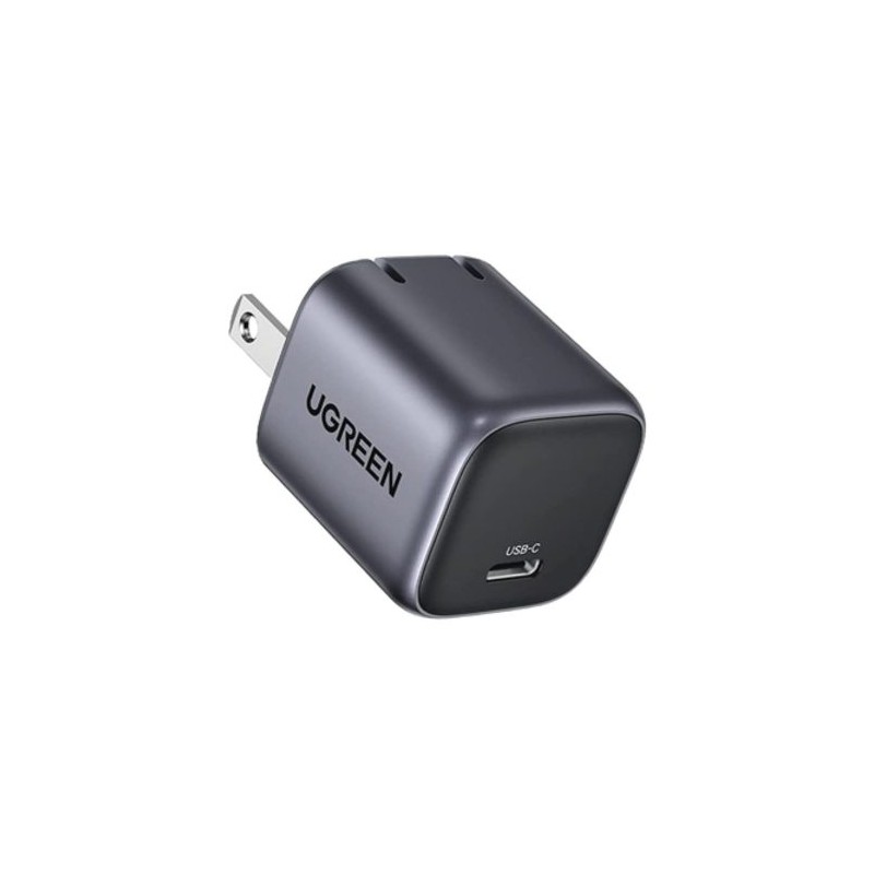 CARGADOR DE PARED UGREEN MINI NEXODE 30W, ADAPTADOR USB-C, GAN II, POWER DELIVERY 3.0, ALTA EFICIENCIA, CARGA INTELIGENTE Y COMP