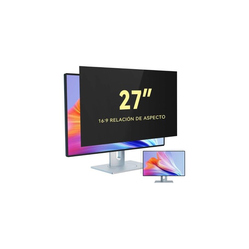 PANTALLA DE PRIVACIDAD PARA ORDENADOR DE 27 PULGADAS RELACIÓN DE ASPECTO 16:9, PROTECTOR DE MONITOR FILTRO ANTIRREFLEJO DE LUZ A
