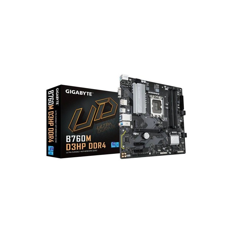 TARJETA MADRE GIGABYTE B760M D3HP DDR4, MICRO-ATX, LGA 1700, INTEL B760, 128GB DDR4, HDMI/DP PARA INTEL, B760M D3HP DDR4