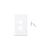 LINKEDPRO PLACA DE PARED RJ-45, 2 PUERTOS, BLANCO, LP-FP-17