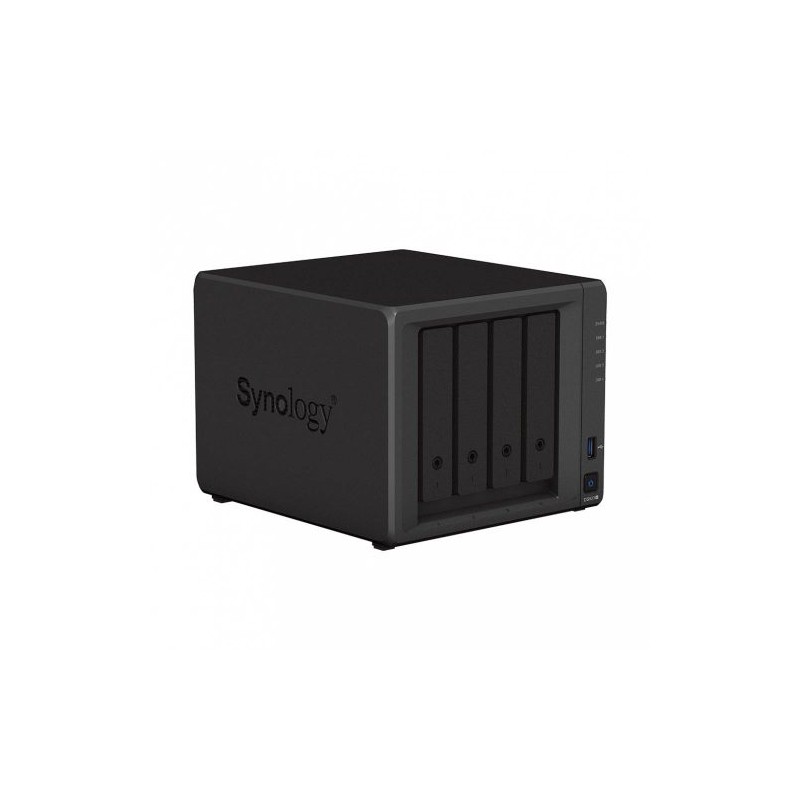 SYNOLOGY SERVIDOR NAS DISKSTATION DS923+ DE 4 BAHÍAS, AMD RYZEN R1600 2.60GHZ, 4GB DDR4, 2X USB 3.2, NEGRO ? NO INCLUYE DISCOS, 