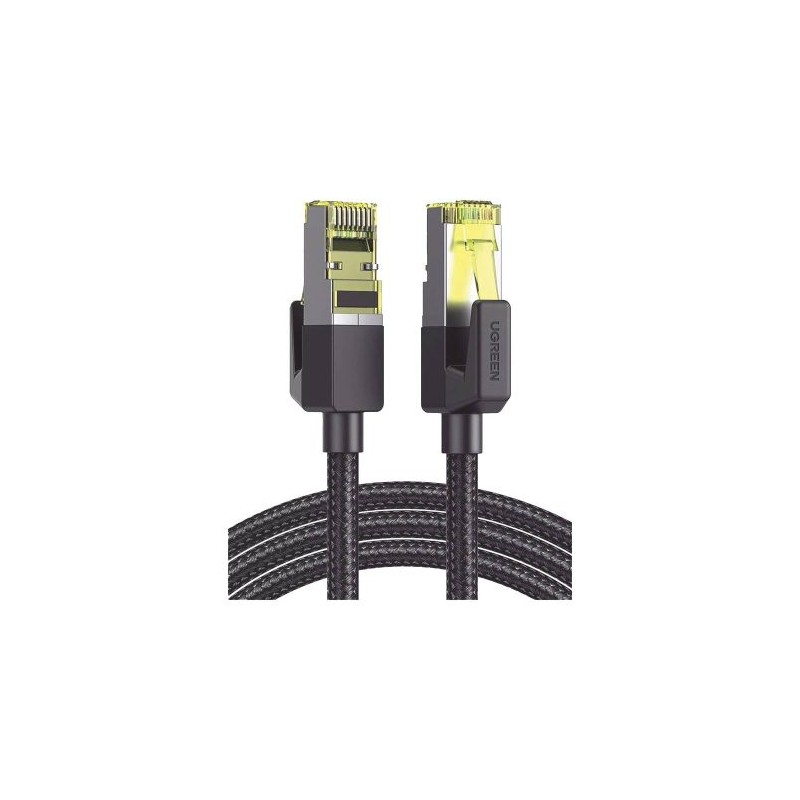 CABLE ETHERNET UGREEN CAT7 CLASS? F/FTP DE 3 METROS, CON MALLA DE NYLON PARA MAYOR DURABILIDAD, ALTA VELOCIDAD Y CONEXIÓN ESTABL