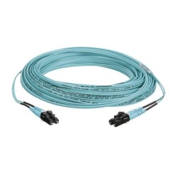 CABLE DE FIBRA ÓPTICA MULTIMODO 50/125 OM4 LC-LC DÚPLEX DE 20 METROS, COLOR AQUA, OFNR RISER, ENVÍO LOCAL EN TIJUANA, FZ2ERLNLNS