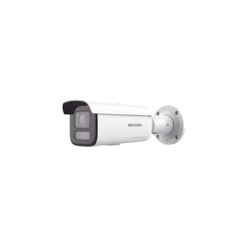CÁMARA DE SEGURIDAD IP BALA 6MP PARA EXTERIORES CON LENTE MOTORIZADO DE 2.8-12 MM, DOBLE LUZ BLANCA E INFRARROJA DE 60M, MICRÓFO