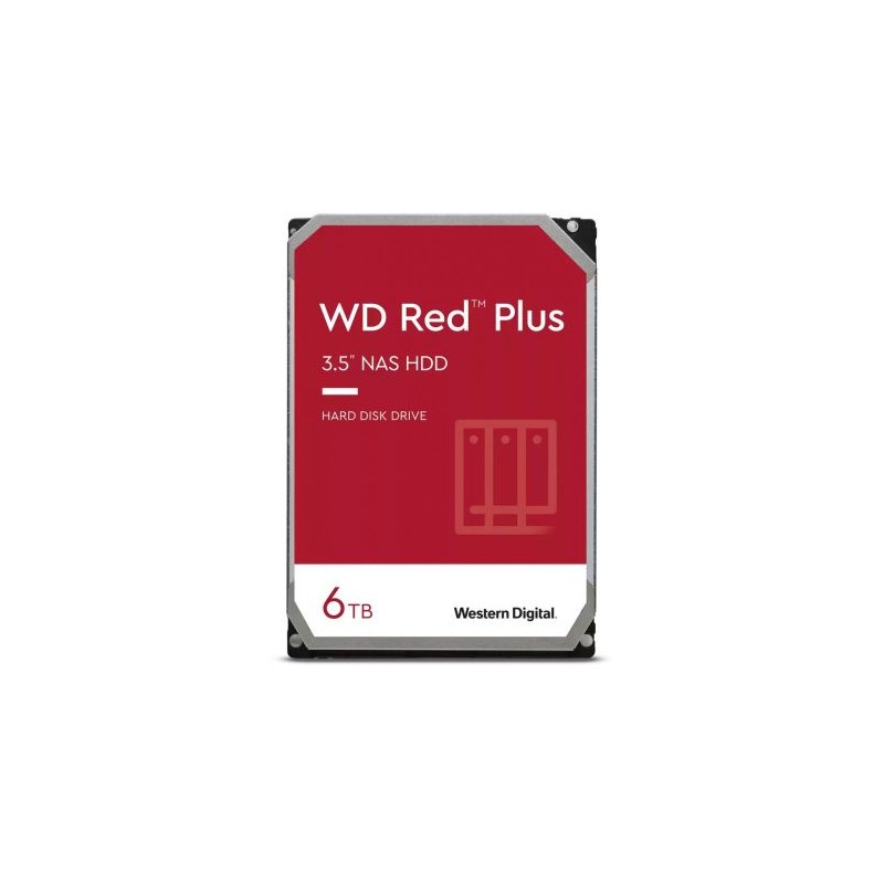 DISCO DURO PARA NAS WESTERN DIGITAL WD RED PLUS 3.5?, 6TB, SATA III, 6GBIT/S, 5400RPM, 256MB CACHÉ, WD60EFPX