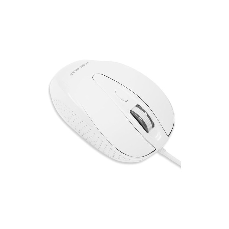 MACALLY MOUSE PARA COMPUTADORA, RATÓN PORTÁTIL CON CABLE USB DE 1.5M, 3 BOTONES, RUEDA DE DESPLAZAMIENTO, MOUSE PARA MACBOOK PRO