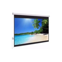 PANTALLA DE PROYECCIÓN ELECTRICA MULTIMEDIA SCREENS MSE-183, 120”, 2.44? ?X? ?1.83, BLANCO, MSE-183