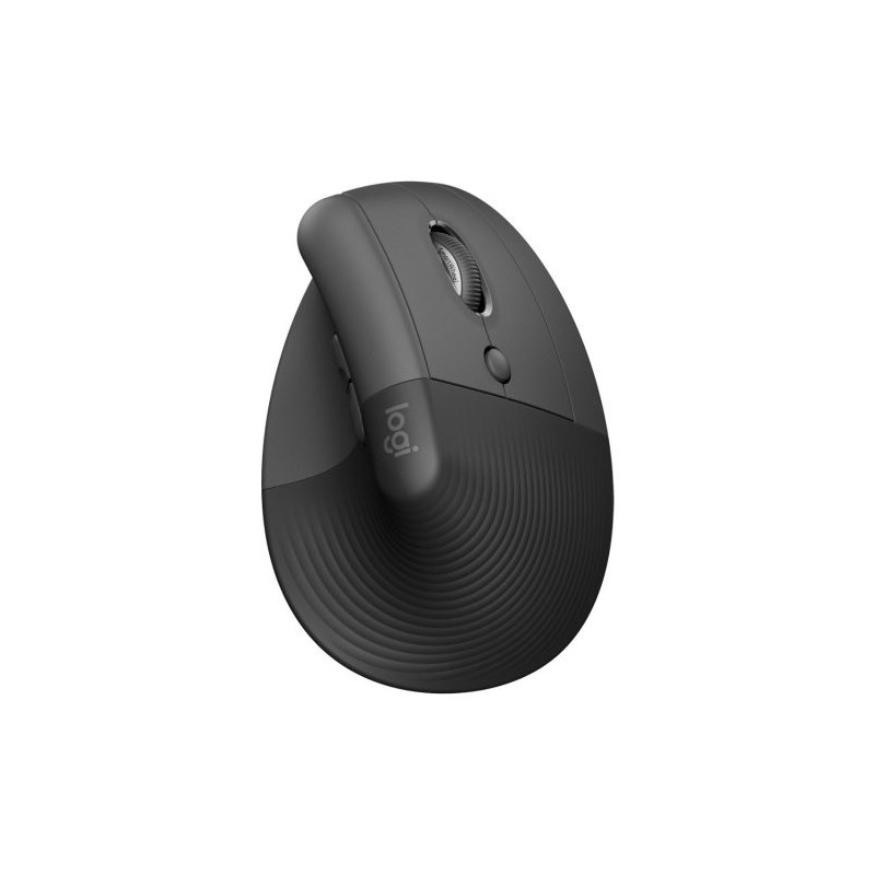MOUSE LOGITECH VERTICAL ERGONÓMICO ÓPTICO LIFT, INALÁMBRICO, USB-A, 1000DPI, GRAFITO 910-006466