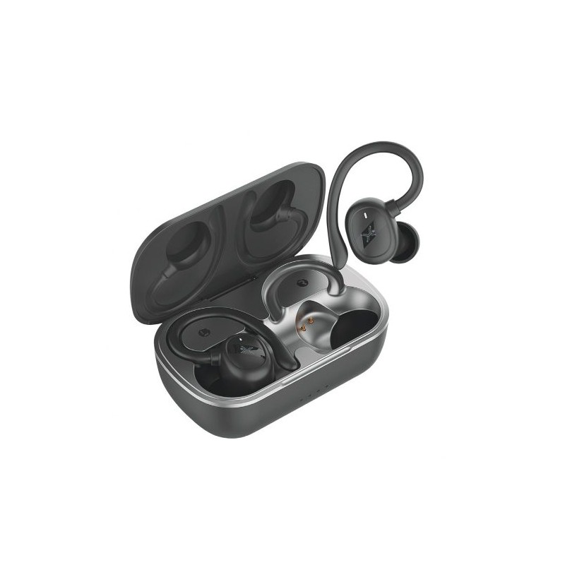 AUDÍFONOS INTRAURICULARES PERFECT CHOICE CON MICRÓFONO PC-116912, INALÁMBRICO, BLUETOOTH, USB-C, NEGRO, PC-116912