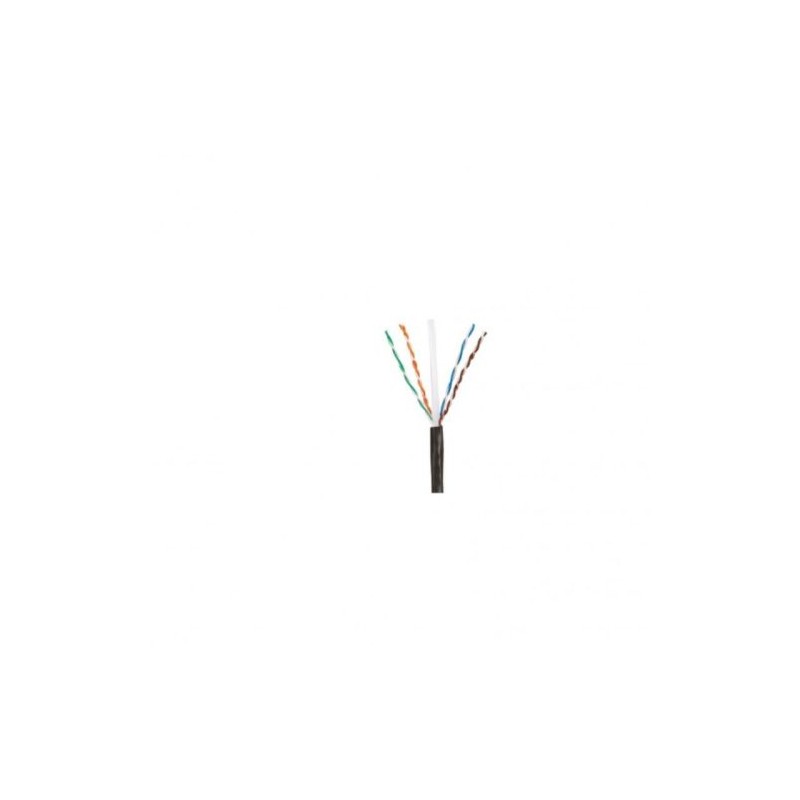 BOBINA DE CABLE PANDUIT UTP DE 4 PARES, PANNET, PARA EXTERIOR CON GEL, CAT6 (23 AWG), INDUSTRIAL PARA CLIMAS EXTREMOS, COLOR NEG