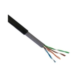 BOBINA DE CABLE SAXXON CAT5E UTP TRENZADO, 100 METROS, 100% COBRE, NEGRO, OUTPCAT5ECOPEXT100