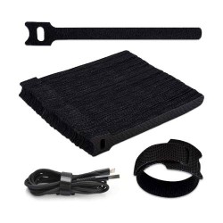 CINCHO SUJA CABLES, BRIDA CON VELCRO REUTLIZABLE 200 PZS