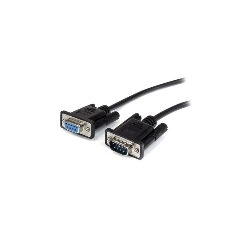 CABLE SERIAL STARTECH.COM RS-232 DB-9 MACHO – DB-9 HEMBRA, 2 METROS, NEGRO, MXT1002MBK