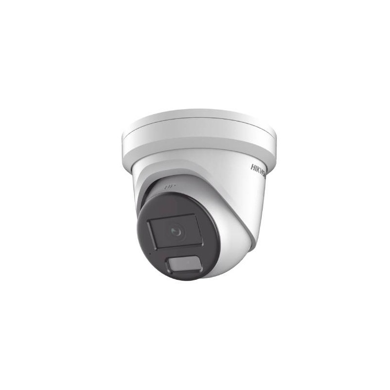 CÁMARA TURRET HIKVISION IP 8 MEGAPIXEL, LENTE 2.8 MM, 40 MTS IR + 40 MTS LUZ BLANCA, MICROFONO INTEGRADO, EXTERIOR IP67, WDR 130