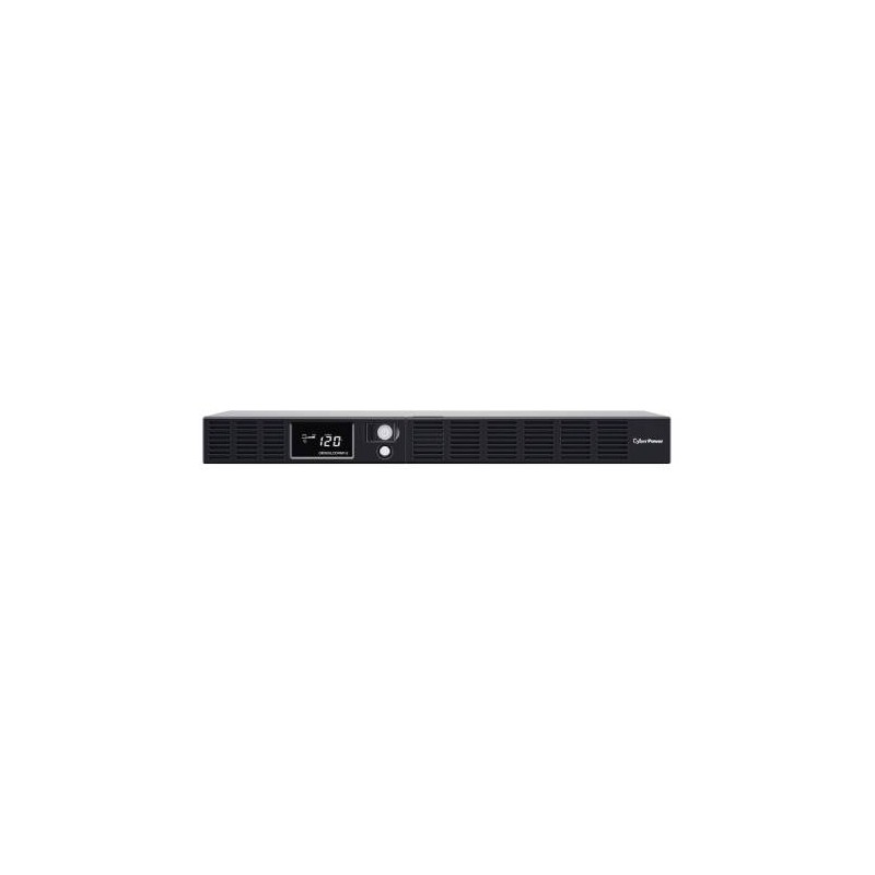 UPS CYBERPOWER DE 500 VA/300 W, TOPOLOGÍA LÍNEA INTERACTIVA, ENTRADA 120 VCA NEMA 5-15P, TIPO RACK 1 UR, CON 6 TOMAS NEMA 5-15R,