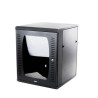 GABINETE LINKEDPRO PARA MONTAJE EN PARED, 12 UNIDADES DE RACK, DE 19IN, PUERTA DE CRISTAL TEMPLADO, FABRICADO EN ACERO, SR-1912-