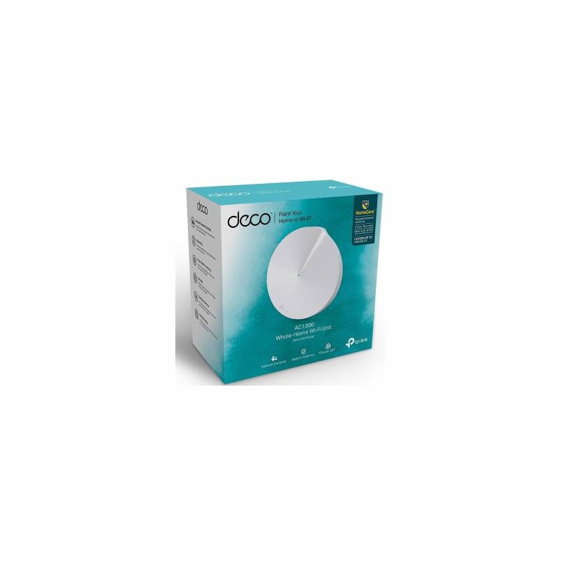 ROUTER TP-LINK ETHERNET DE BANDA DUAL AC1300 DECO M5 CON WI-FI MESH, 1300MBIT/S, 2X RJ-45, 2.4/5GHZ ANTIVIRUS INTEGRADO