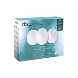 ROUTER TP-LINK ETHERNET DE BANDA DUAL AC1300 DECO M5 CON WI-FI MESH, 1300MBIT/S, 2X RJ-45, 2.4/5GHZ – 3 PIEZAS