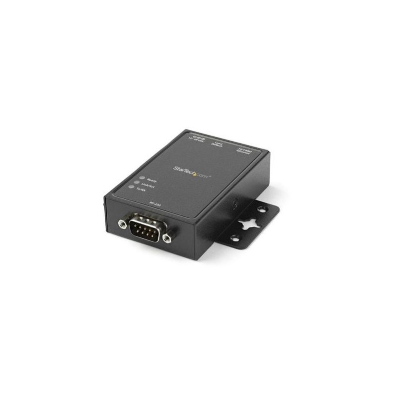SERVIDOR DE DISPOSITIVOS STARTECH.COM IP DE 1 PUERTO SERIE RS-232, CONVERTIDOR SERIAL ETHERNET RJ-45 MONTAJE DIN, NETRS2321P